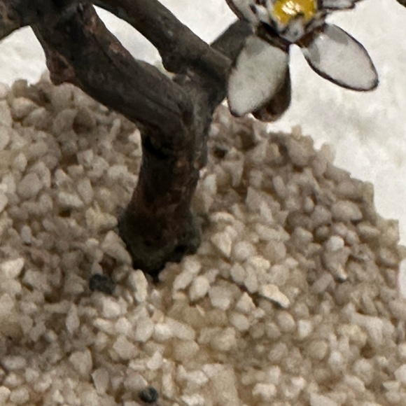 Vintage Bovano Enamel Flower Sculpture Bonsai Tree Enamel Copper - Picture 3 of 8